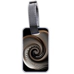 Abstract Background Curves Luggage Tags (Two Sides) Back