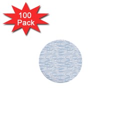 Wind Waves Grey 1  Mini Buttons (100 Pack)  by Alisyart