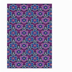 African Fabric Flower Purple Small Garden Flag (two Sides) by Alisyart