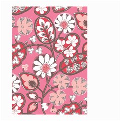 Flower Floral Red Blush Pink Small Garden Flag (two Sides) by Alisyart