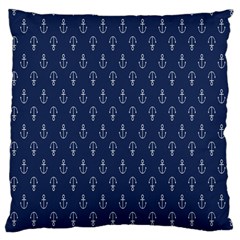 Anchor Pattern Standard Flano Cushion Case (two Sides) by Amaryn4rt