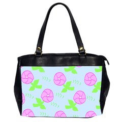 Spring Flower Tulip Floral Leaf Green Pink Office Handbags (2 Sides)  by Alisyart
