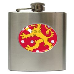 Coat Of Arms Of Finland Hip Flask (6 Oz) by abbeyz71