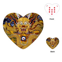 Chinese Dragon Pattern Playing Cards (heart)  by Amaryn4rt