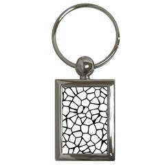 Seamless Cobblestone Texture Specular Opengameart Black White Key Chains (rectangle)  by Alisyart