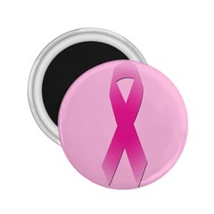 Pink Breast Cancer Symptoms Sign 2 25  Magnets by Alisyart