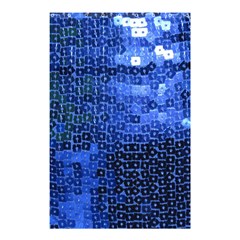 Blue Sequins Shower Curtain 48  X 72  (small)  by boho