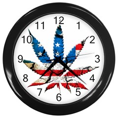 Marijuana Wall Clocks (black) by boho
