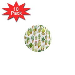 Flowers Pattern 1  Mini Magnet (10 Pack)  by Simbadda