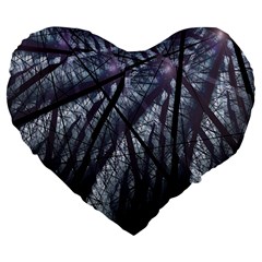 Fractal Art Picture Definition  Fractured Fractal Texture Large 19  Premium Flano Heart Shape Cushions by Simbadda