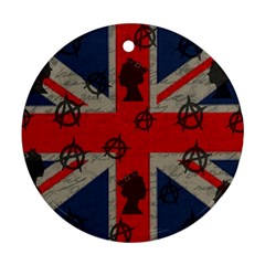 United Kingdom  Round Ornament (two Sides) by Valentinaart