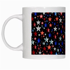 America Usa Map Stars Vector  White Mugs by Simbadda