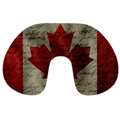 Canada Flag Travel Neck Pillows by Valentinaart