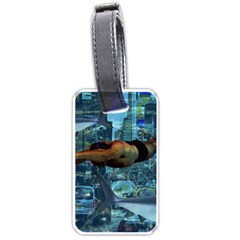 Urban Swimmers   Luggage Tags (one Side)  by Valentinaart