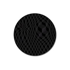 Pattern Dark Texture Background Magnet 3  (round) by Simbadda