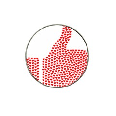 Heart Love Valentines Day Red Sign Hat Clip Ball Marker (10 Pack) by Alisyart