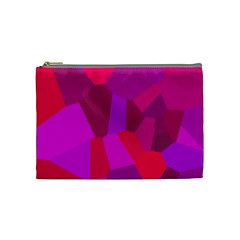 Voronoi Pink Purple Cosmetic Bag (medium)  by Alisyart