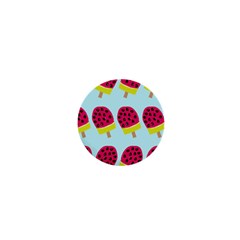 Watermelonn Red Yellow Blue Fruit Ice 1  Mini Buttons by Alisyart