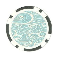 Blue Waves Poker Chip Card Guard by Alisyart