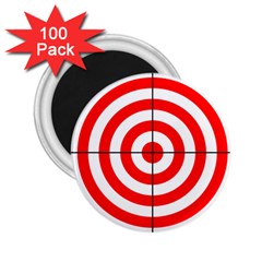 Sniper Focus Target Round Red 2 25  Magnets (100 Pack)  by Alisyart