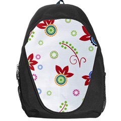 Floral Flower Rose Star Backpack Bag by Alisyart