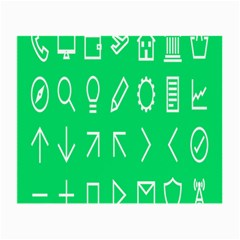 Icon Sign Green White Small Glasses Cloth by Alisyart