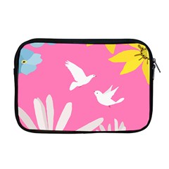 Spring Flower Floral Sunflower Bird Animals White Yellow Pink Blue Apple Macbook Pro 17  Zipper Case by Alisyart