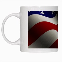 Flag United States Stars Stripes Symbol White Mugs by Simbadda