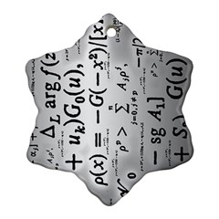 Science Formulas Ornament (snowflake) by Simbadda