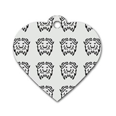 Animal Bison Grey Wild Dog Tag Heart (one Side) by Alisyart