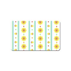 Beans Flower Floral Yellow Magnet (name Card) by Alisyart