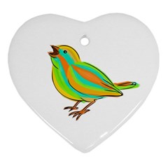 Bird Ornament (heart) by Valentinaart