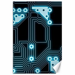 A Completely Seamless Background Design Circuitry Canvas 20  X 30   by Amaryn4rt