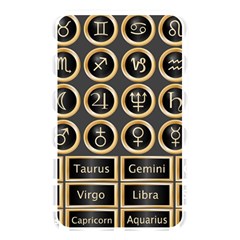 Black And Gold Buttons And Bars Depicting The Signs Of The Astrology Symbols Memory Card Reader by Amaryn4rt
