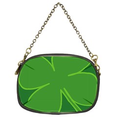 Leaf Clover Green Chain Purses (two Sides)  by Alisyart