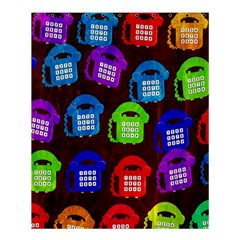 Grunge Telephone Background Pattern Shower Curtain 60  X 72  (medium)  by Amaryn4rt