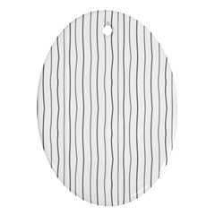 Hand Drawn Lines Pattern Ornament (oval) by TastefulDesigns