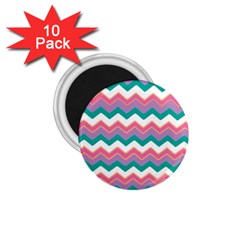Chevron Pattern Colorful Art 1 75  Magnets (10 Pack)  by Amaryn4rt