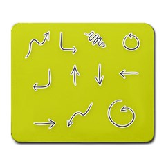Arrow Line Sign Circle Flat Curve Large Mousepads by Amaryn4rt