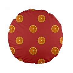 Oranges Lime Fruit Red Circle Standard 15  Premium Round Cushions by Alisyart