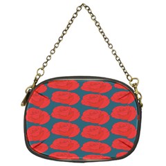 Rose Repeat Red Blue Beauty Sweet Chain Purses (one Side)  by Alisyart