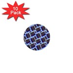 Abstract Pattern Seamless Artwork 1  Mini Buttons (10 pack)  Front