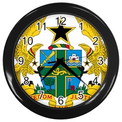 National Seal Of Ghana Wall Clocks (black) by abbeyz71