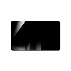 Wall White Black Abstract Magnet (name Card) by Amaryn4rt