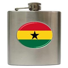 Flag Of Ghana Hip Flask (6 Oz) by abbeyz71