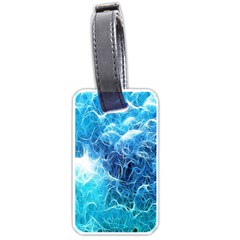 Fractal Occean Waves Artistic Background Luggage Tags (one Side)  by Amaryn4rt