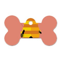Honeycomb Wasp Dog Tag Bone (two Sides) by Alisyart