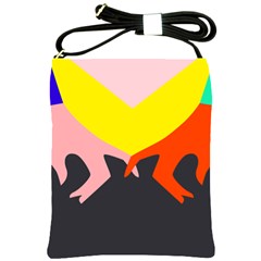 Ring Finger Romantic Love Shoulder Sling Bags by Alisyart