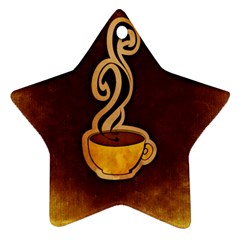 Coffee Drink Abstract Ornament (star) by Simbadda