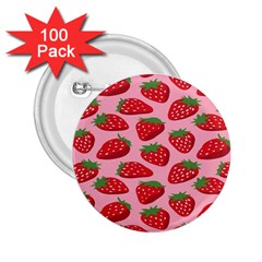 Fruit Strawbery Red Sweet Fres 2 25  Buttons (100 Pack)  by Alisyart